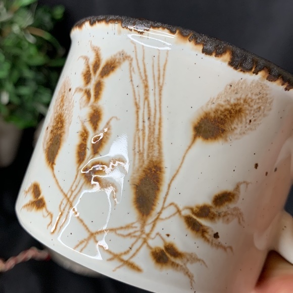 Set of 4 vintage Stonehenge MIDWINTER Wild oats stoneware cup & saucer - Picture 11 of 13